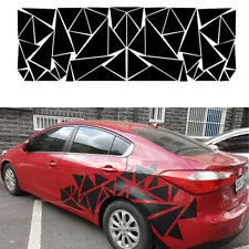 Car Body Side Geometric Triangle Graphics Decal Sticker Vinyl Glossy 200x60CM