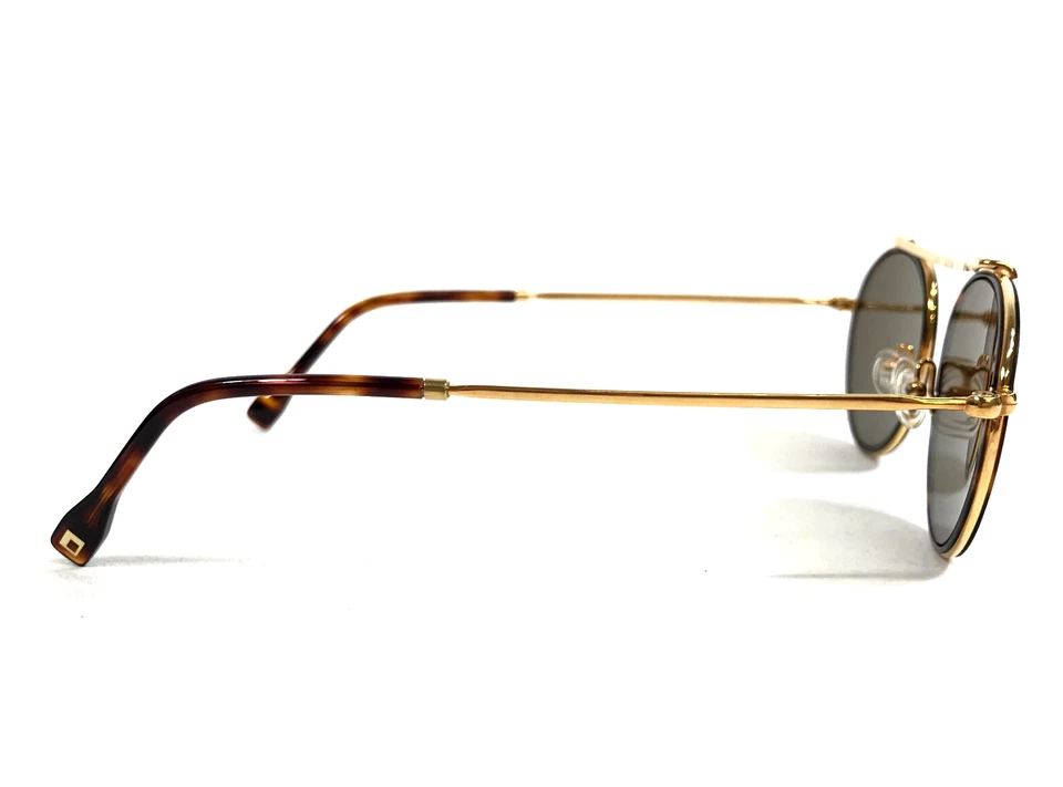 Gafas de sol Henry Jullien YALE C56P02 chapadas en oro tortuga con lentes marrón oscuro Foto 4 de 4