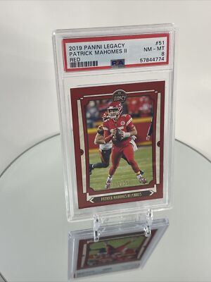 2019 Panini Legacy Patrick Mahomes II #51 RED PSA 8 193/299