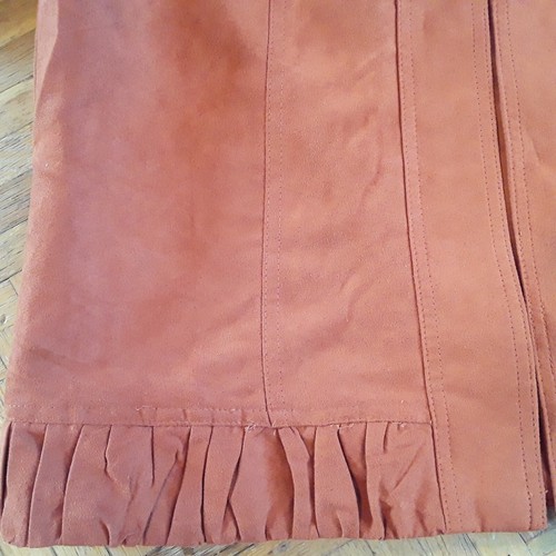Giacca donna Christopher & Banks. Maniche a 3/4 grandi, color ruggine, increspate - Foto 7 di 12