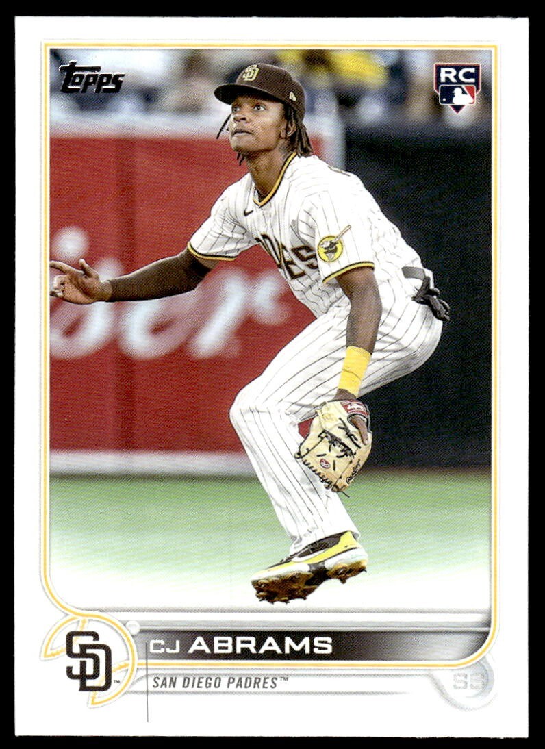 2022 Topps Update US34 CJ Abrams Rookie RC San Diego Padres Nationals MLB card