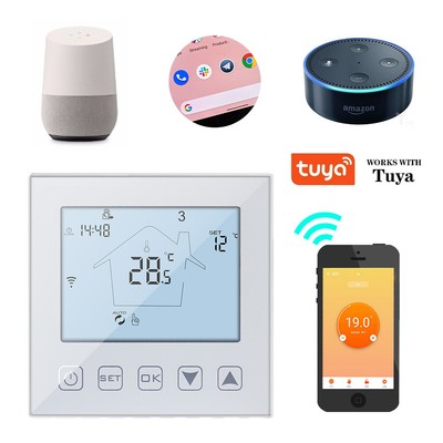 Tuya WiFi Thermostat 16A Smart Touch Warm Floor Heating Temperature Controller