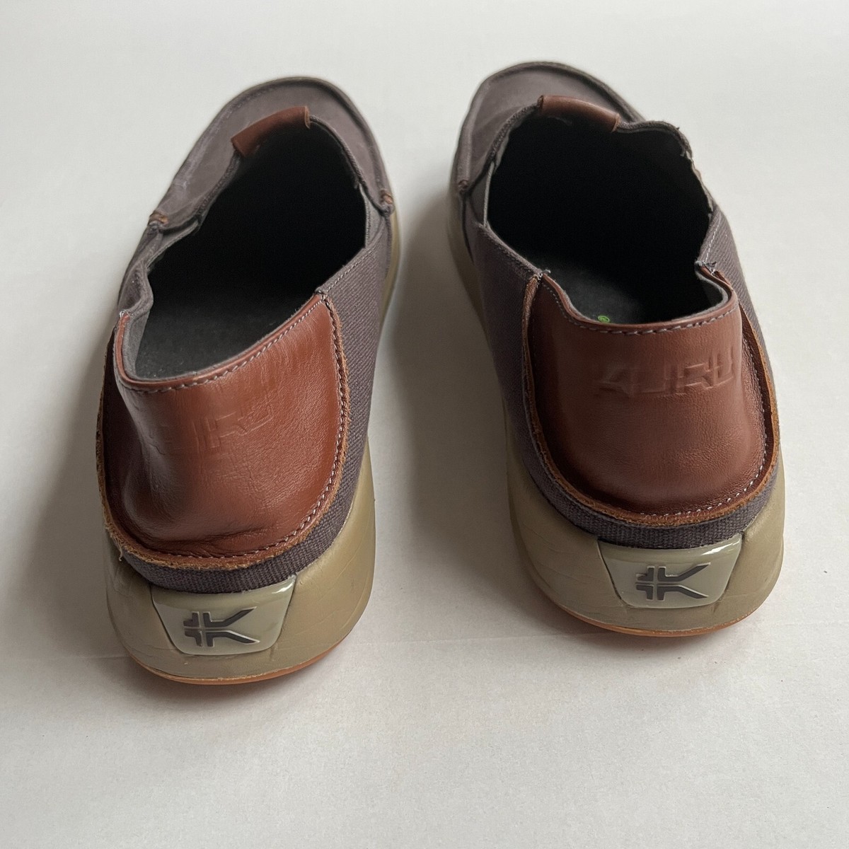 KURU Shoes Mens 11 Pace Slip On Boat Deck Sneaker Gray 