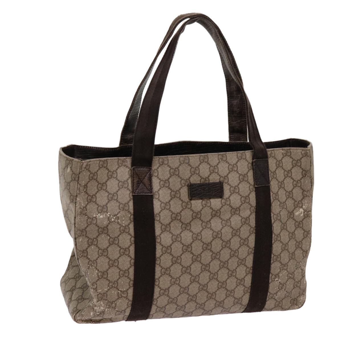 GUCCI GG Supreme Tote Bag PVC Beige 141624 Auth 69369 | eBay