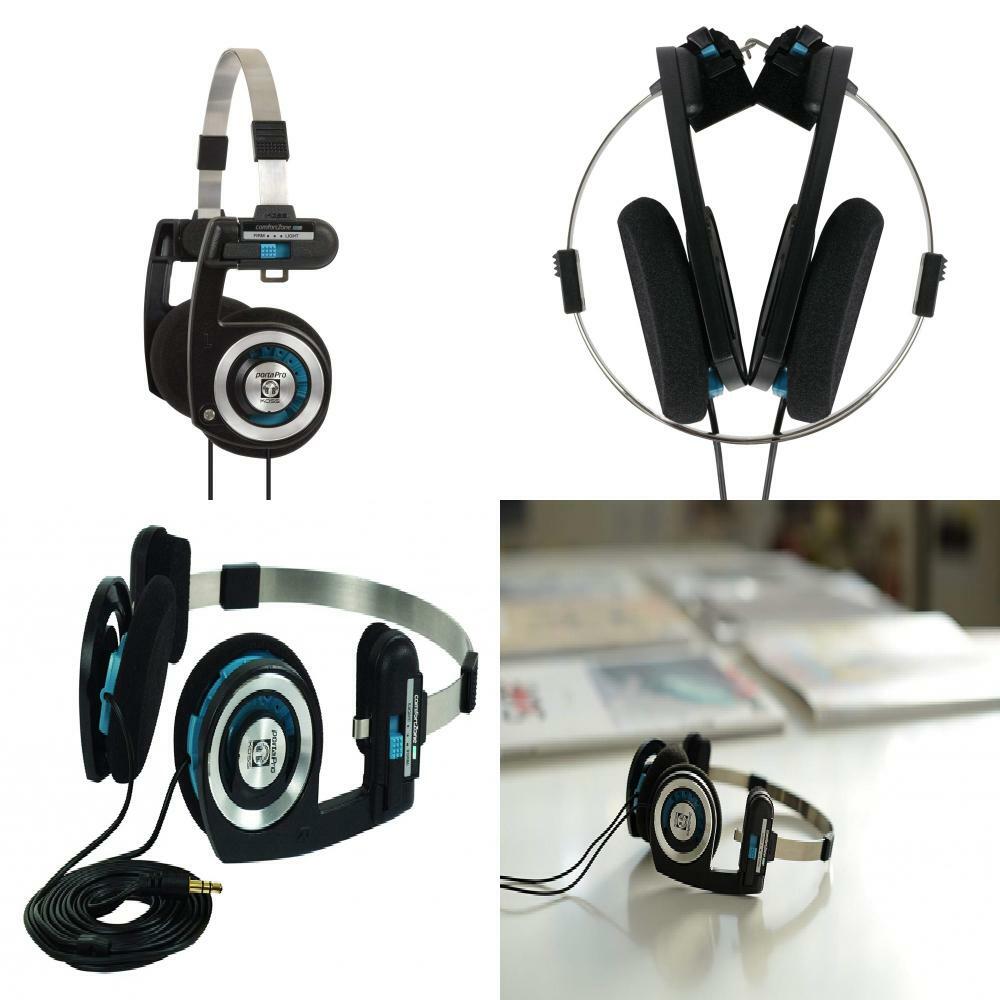 Koss Porta Pro On Ear Headphones with Case, Black / Silver