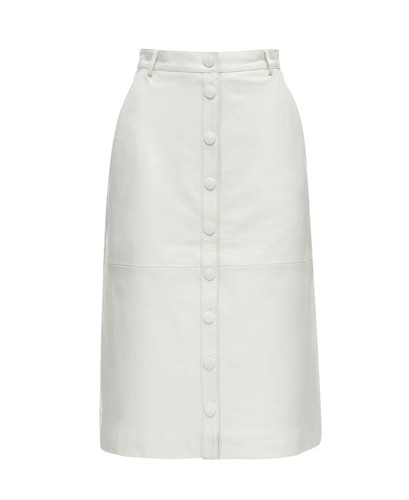 Remain Women’s Bellis White Leather Skirt Size 36 (EU), 6 (US)