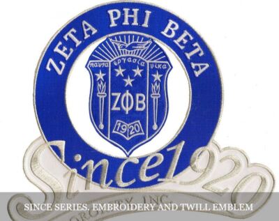 Zeta Phi Beta SINCE 1920 PATCH Tall