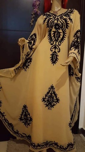 SALE New Moroccan Dubai Kaftans Farasha Abaya Dress Very Fancy Long Gown MS 287 - Picture 4 of 9