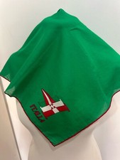S16 Gucci Green cotton Scarf 18/19 inch Square made in italy