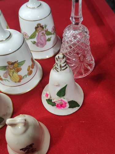 Franklin Porcelain Fine Bone China Collector Bells Set of 18 Assorted Sizes - Picture 9 of 10