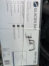 Box Of 2. Glacier Bay Aragon 4 in. Centerset 2-Handle Laundry Faucet Chrome