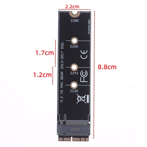 M2 SSD Adapter M.2 PCIE NVME SSD Converter Card for Apple Macbook Air Pro - Photo 4/12