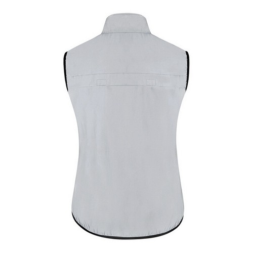 Men Full Reflective Vest High Visibility Cycling Tops Windproof Gilet Night Safe - Picture 30 of 37