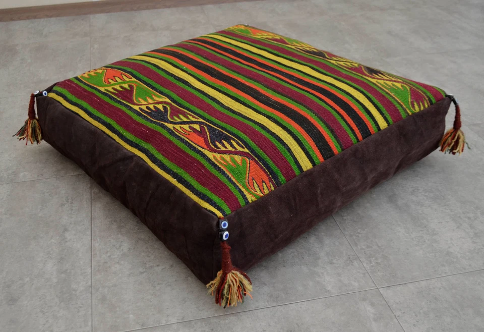 Sitting Pillow, Living Room Decor, Floor Cushion,  Pouf, Ottoman 27″ x 27″ x 6″  - Image 2 of 4