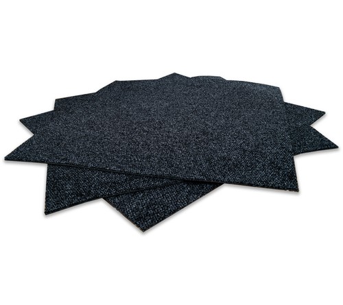 CARPET TILES 1M X 1M - RAVEN - NEEDLE PUNCHED-HEAVY DUTY- SAVE 60% ON RETAIL - Picture 2 of 6