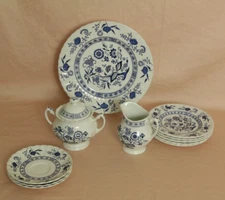 J&G Meakin Blue Nordic PLATE, SAUCER, CREAMER SUGAR BOWL- U Pick SALE Blue Onion