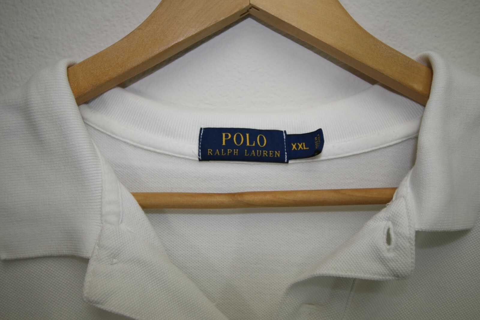 Genuine Ralph Lauren Men's Polo Shirt XXL White Pu… Gem