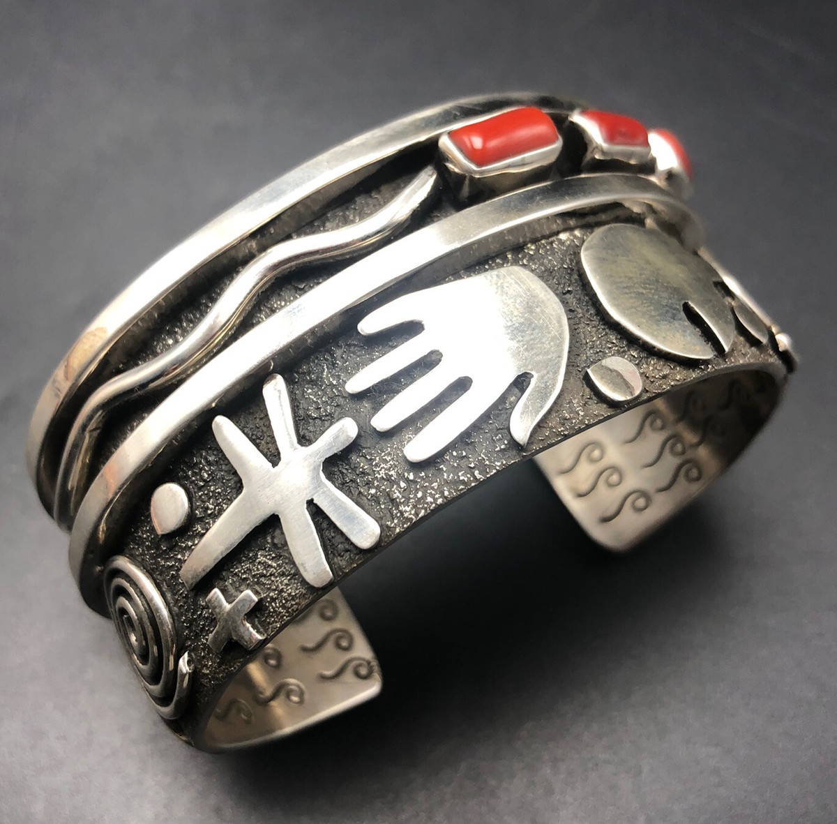 Alex Sanchez NAVAJO sterling バングル ナバホ Alex Sanchez NAVAJO sterling バングル ナバホ