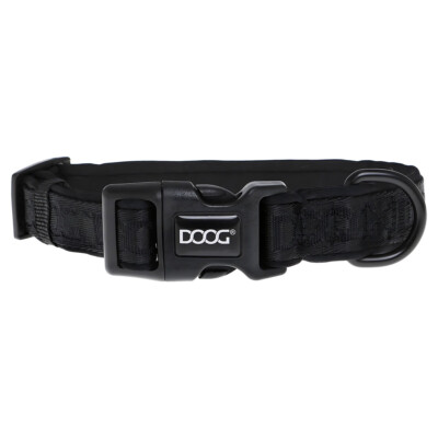 DOOG Neosport Halsband schwarz für Hunde - Wasserfest & leicht - Größe anpassbar