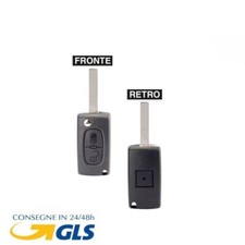 🇮🇹COVER GUSCIO CHIAVE PER PEUGEOT 407,408 307 308 207 TELECOMANDO 2 TASTI