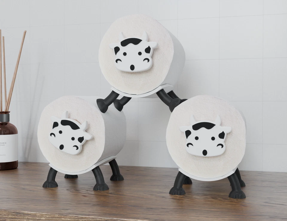 Lustiger Cow-Toilettenpapierhalter – Nachhaltiger Hingucker fürs Bad! - Bild 2 von 3