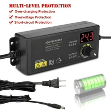 Adjustable AC/DC Power Supply Adapter Charger Variable Voltage 3V-24V UniversalA
