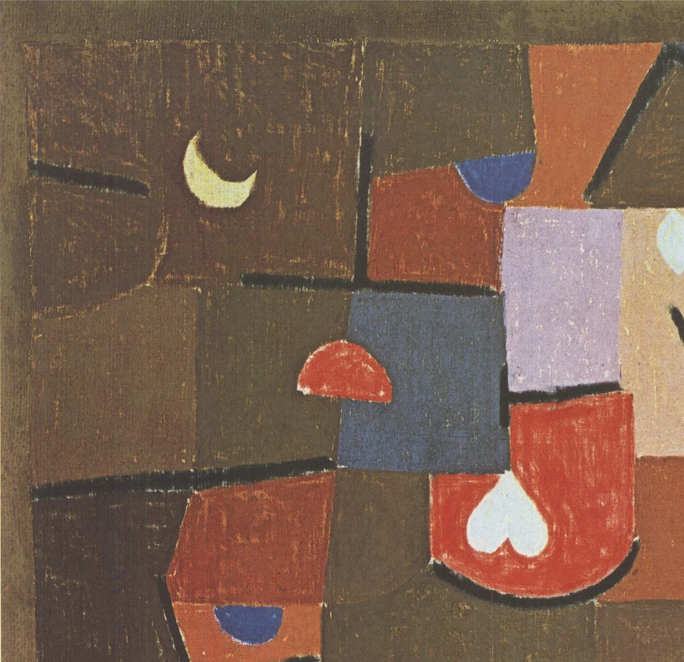 PAUL KLEE Jewels 15.75" x 19.75" Litografía Offset 1990 Modernismo Foto 3 de 4