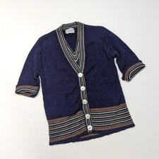 Vintage Sweater Unisex Children's Size 7 Mr. Rogers Navy 2-in-1