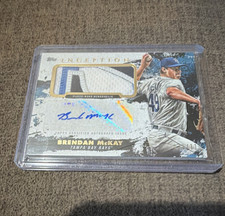 Topps Inception Brendan McKay Rays Autograph Patch #APC-BM Serial Numbered /110