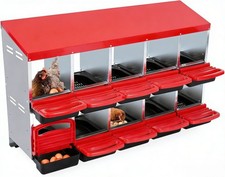 Chicken Nesting Boxes 10 Compartment Metal Chicken Nesting Box Roll Away Design