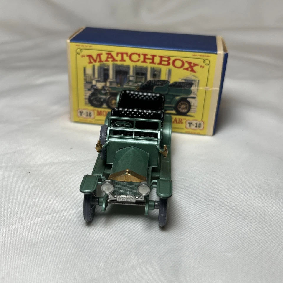 Matchbox MOY GRAY TIRES Y-15 Rolls Royce Silver Ghost with rare base NMIB - Image 3 of 4