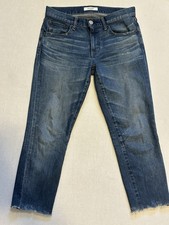 MOUSSY Vintage Jeans Women  s sz.27 SAAB Slim Selvedge Denim Japan Crop Raw Hem
