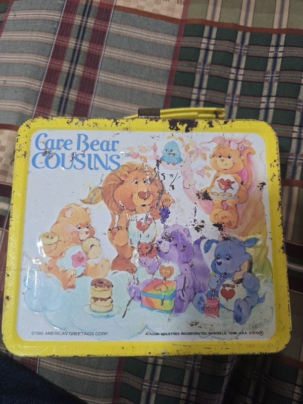 Vintage Metal Lunch Box & Thermos New Unused 1985 Care Bear