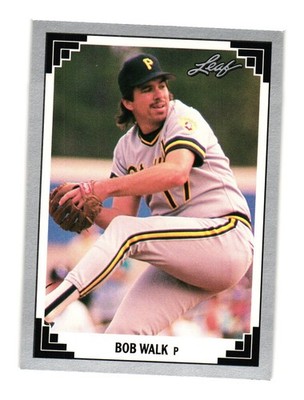 1991 Leaf #450 Bob Walk Pittsburgh Pirates
