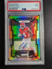 Rashee Rice Silver Auto PSA 9