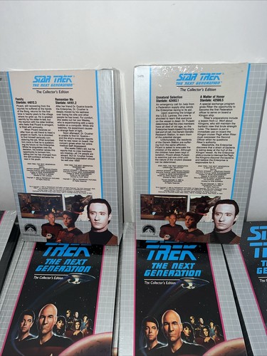 Vintage Star Trek VHS The Next Generation Collector s Edition Set of 15 - Picture 4 of 4
