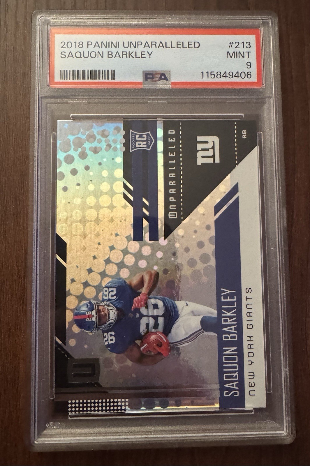 2018 Panini Unparalleled - Rookie Saquon Barkley #213 (RC)