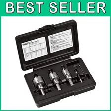 Heavy Duty Hole Saw Kit in Plastic Case, 4-Piece