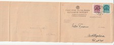 Hungary 2 stamps WHOLE INSURANCE PRINTED MATTER FORM MAROSVASARHELY 1/10/1941