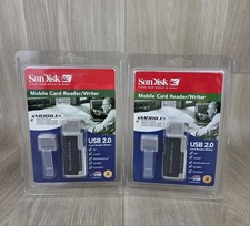 Lot of 2 SanDisk Mobile Card Reader/Writer USB 2.0 Highspeed Mobile Mate SD
