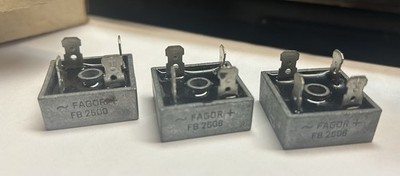 Fagor FB2500 FB2506 Bridge Rectifiers 4-Pin Metal Lot of 3