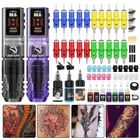 Portable LCD Color Screen Tattoo Pen Set Portable,Cordless, USB Powered ASD