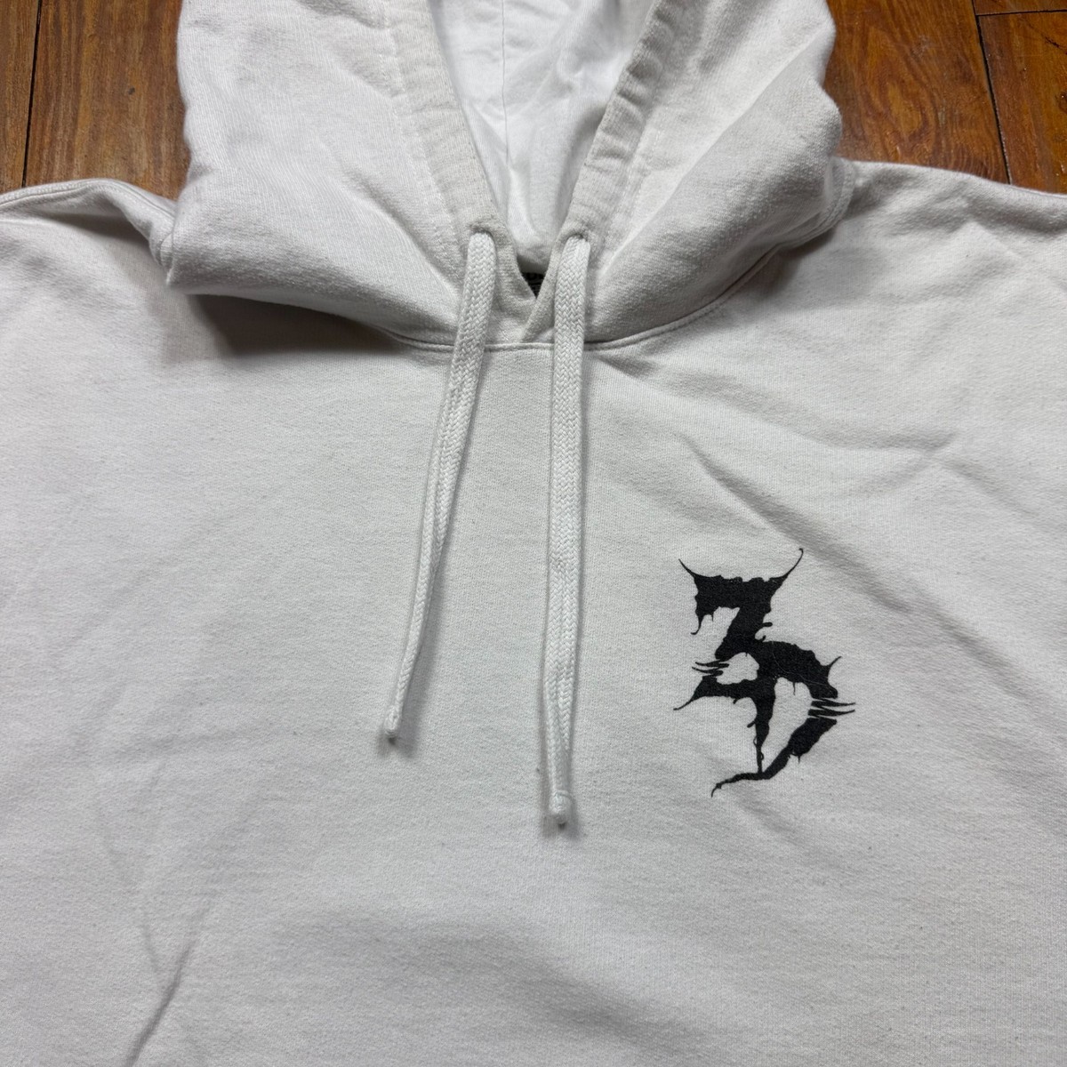 Zeds Dead Hoodie Mens Size Large White EDM Electronic Music