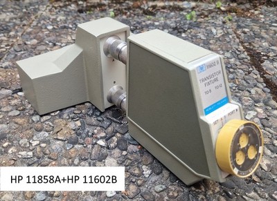 Agilent /HP /Keysight 11858A Fixture Adapter und 11602B Transistor Fixture