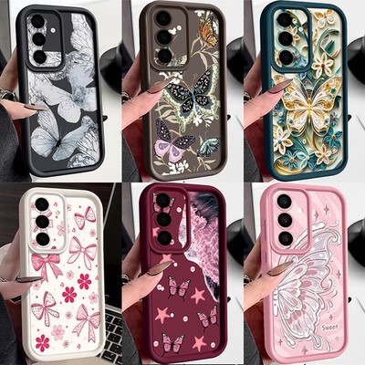 Hülle Schmetterling Thema für Samsung A54 A34 A55 A35 A25 A15 A56 A36 A16 S26