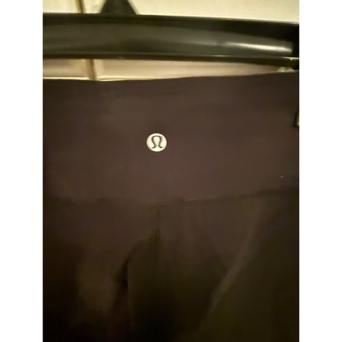 Lululemon Leggings Cortos Negros Para Mujer Atletismo Entrenamiento Yoga Pantalones - Imagen 3 de 5