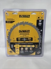 NEW DeWALT 10" Table Saw Blade 5/8-Inch Arbor 24-Tooth DW3112 ~ Free Shipping