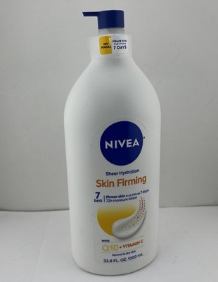 NIVEA Sheer Hydration SKIN FIRMING Lotion *READ MORE* 33.8oz -New Faster Formula