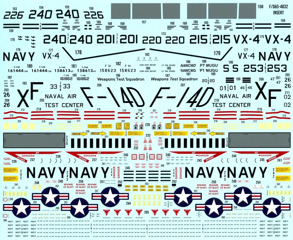 Furball Decals 1/48 GRUMMAN F-14A/B/D TOMCAT Colors & Markings U.S. Navy #13 - Image 3 of 4