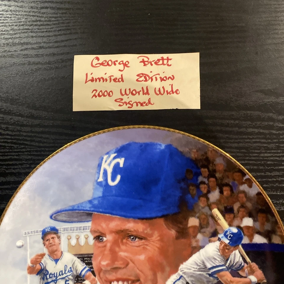 GEORGE BRETT KC ROYALS KANSAS CITY Gartlan Signed Plate Limited ED New BASEBALL - Image 2 of 4